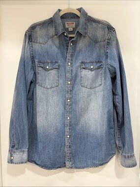 Mossimo Supply Co. Light Blue Denim Shirt